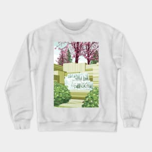 Waterfall at Freeway Park Crewneck Sweatshirt